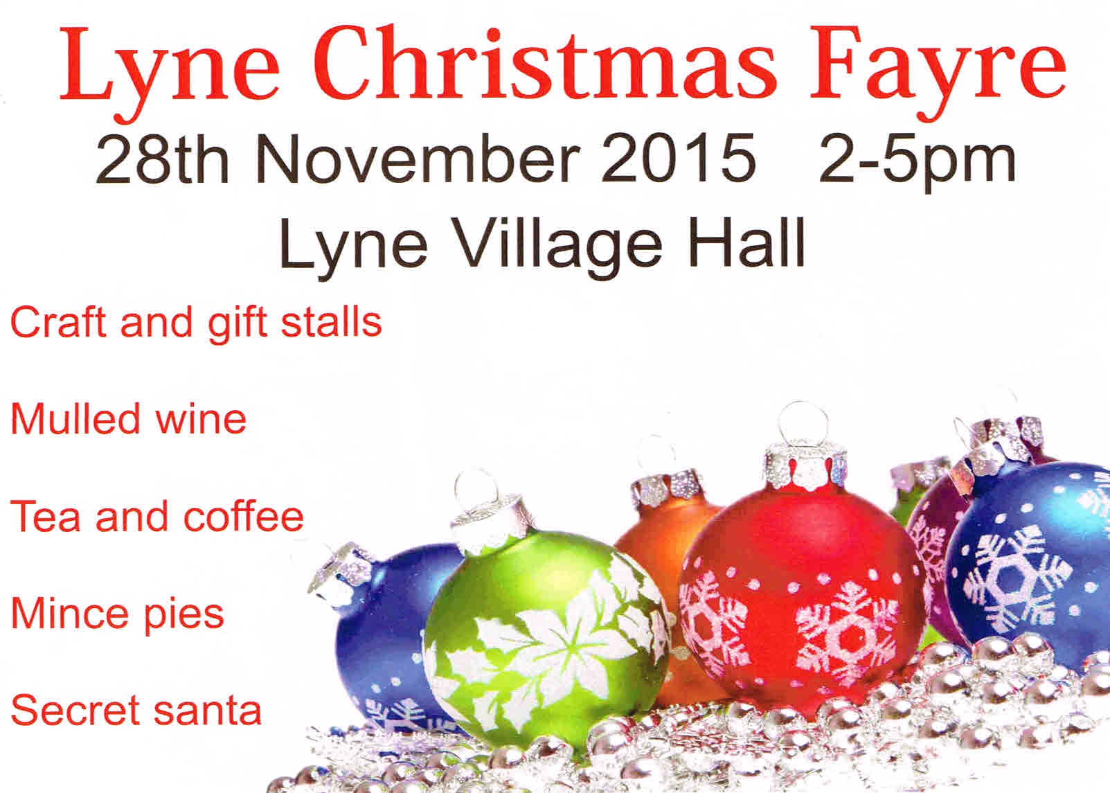 Lyne Christmas Fayre