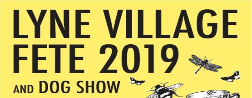 Lyne Village Fete 2019 poster